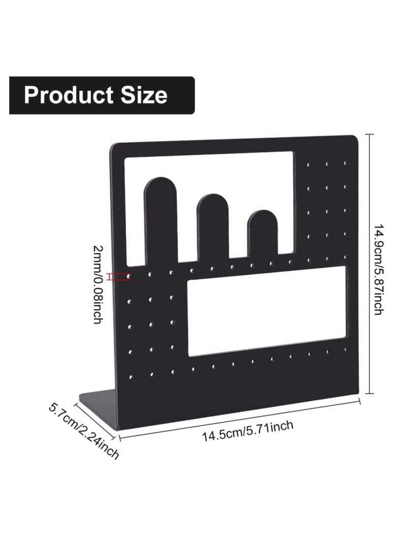 TPGP Acrylic Earring Display Stands - Black L-Shaped Earrings and Ear Stud Organizer  - Image 3