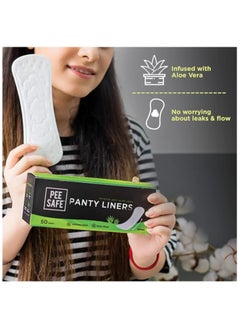 Pee Safe Panty Liners For Women Daily Use with Aloe Vera - 50 Liners | 185mm Long (Large Size) | Curvy Design For Extra Comfort | Cottony-Soft Surface| Keeps You Dry & Fresh All Day Long - pzsku/Z62895967A93A683B57DEZ/45/_/1715510721/736cb5e5-b763-45b5-b56a-7ef0703dbb6f