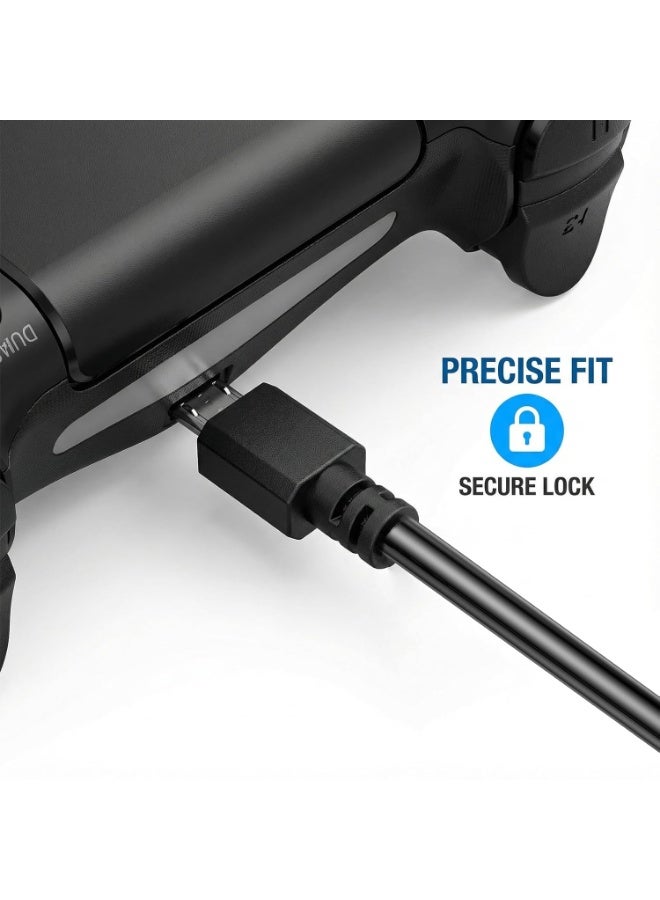 igeekwell Charger Cable for PS4 Controller, 6FT USB Fast Charging Cord & Data Sync Compatible with Sony PlayStation 4/PS4 Slim/PS4 Pro, Xbox One and All Micro USB Devices (1.8M,2PACK) - Image 2
