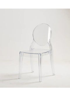 LANNY Jeffcoco Furniture Casper Modern Acrylic Stacking Kitchen and Dining Room Chair in Clear - Fully Assembled (No Arm Chair)  - Image 5