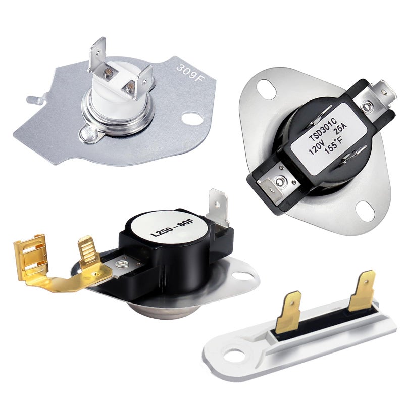 2026 UPGRADE LIFETIME WARRANTY 3392519 Dryer Thermal Fuse 3387134 Cycling Thermostat 3977393 Thermal Cutoff Switch 3977767 High Limit Thermostat Kit For Whirlpool Kenmore Maytag Dryer by Beaquicy