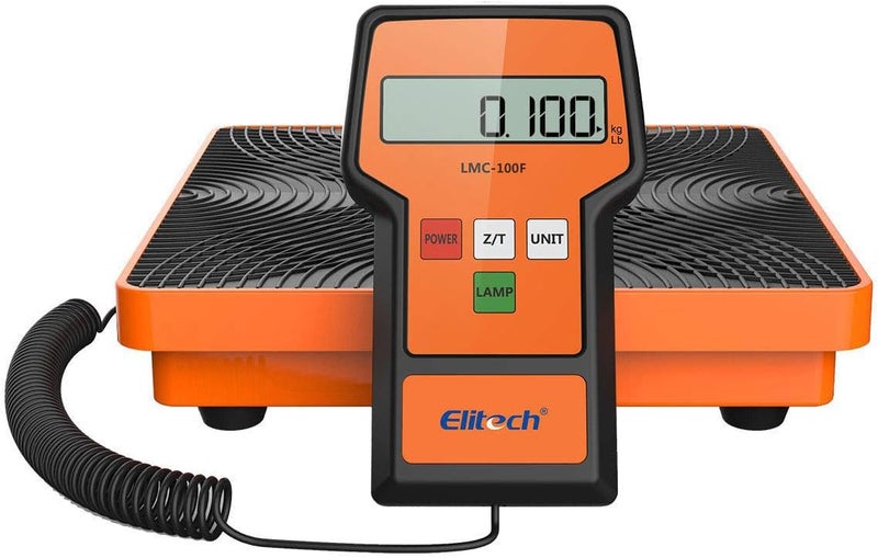 Elitech LMC-100F+ Refrigerant Charging Weight Scale 110Lbs Freon Scale High Precision for HVAC with Case - Image 4