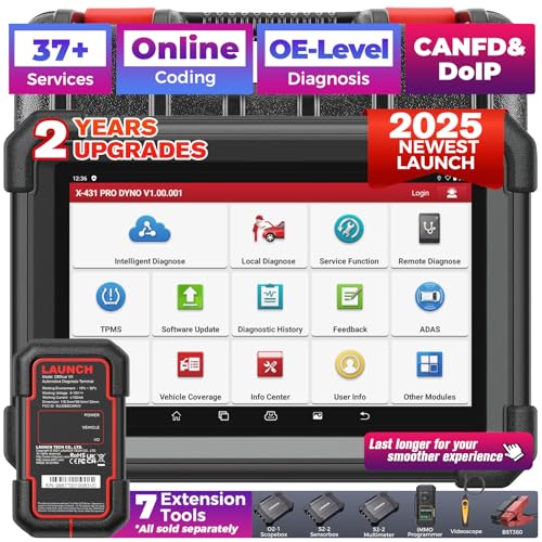 LAUNCH X431 PRO Dyno 2025 Upgrade Bidirectional Scan Tool for 99.99% of Cars, ECU Coding, Active Tests, 38+ Services, All System Diagnostic Scanner, CAN-FD & DoIP, FCA AutoAuth, 2 Years Free Update - Image 1