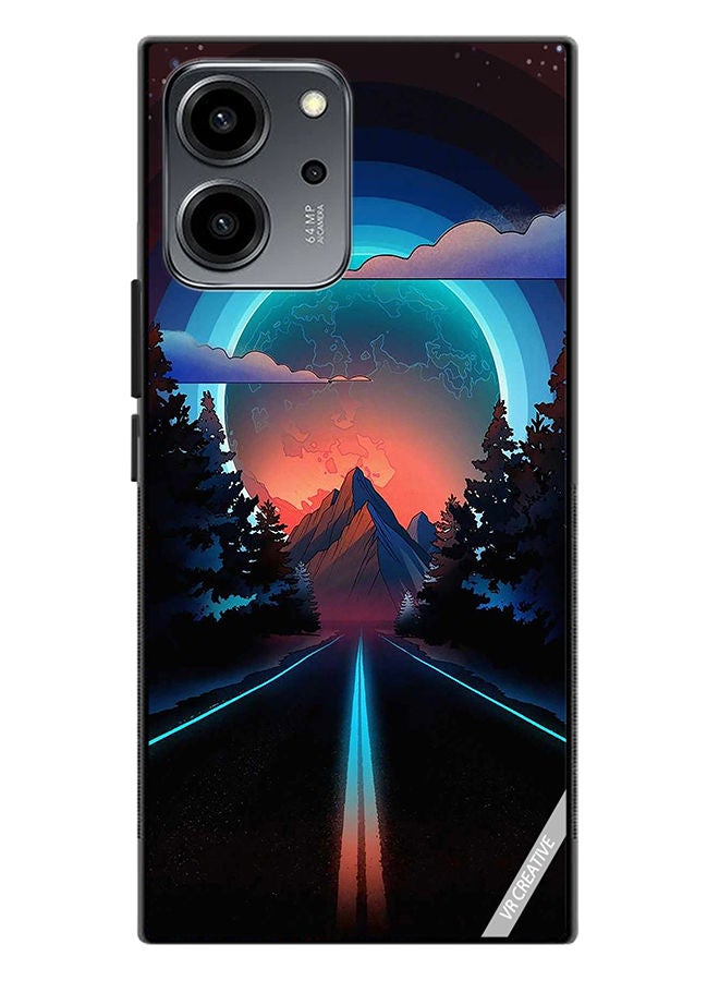 VR CREATIVE Protective Case Cover For Honor 80 SE Road To Paradise Design Multicolour - Image 1