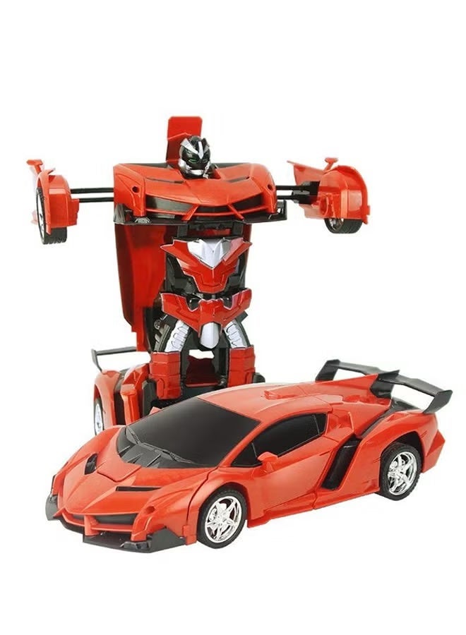 JAJEEK 2-in-1 Transformer Robot Car with Remote Control – One-Button Deformation, 360° Rotating RC Car, Gesture Sensing, Stunt & Drift Toy for Kids 8+ - Image 2