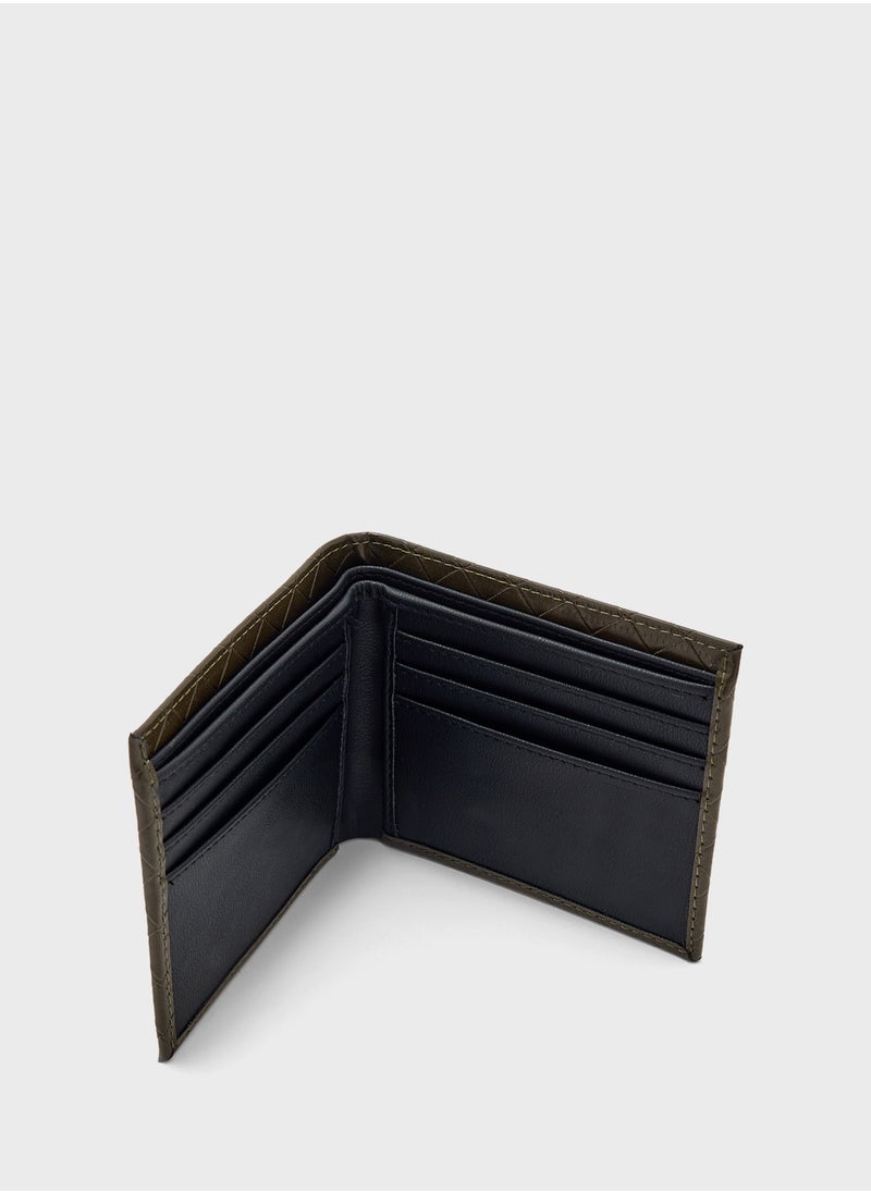 Robert Wood - Weave Texture Bi-Fold Wallet - Image 1