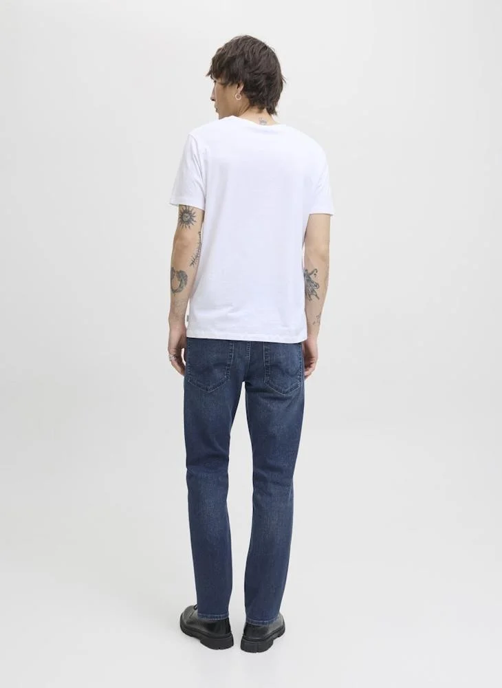 جاك اند جونز Jjiclark Stright Fit Jeans