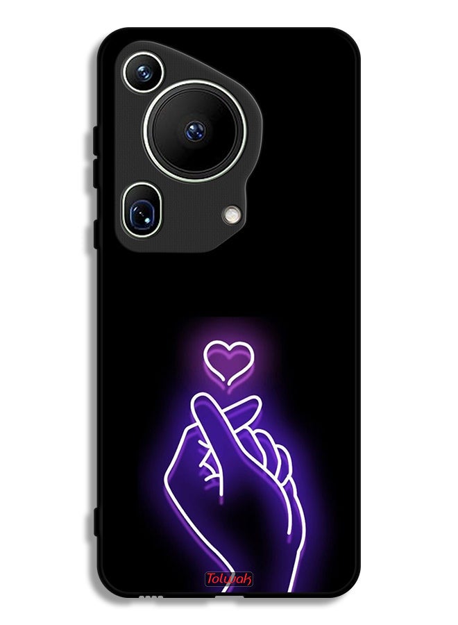 Tolwak Huawei Pura 70 Ultra Protective Case Cover Snap Small Heart - Image 1