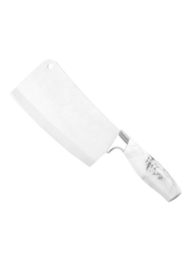 Royalford Marble Designed Cleaver Knife Marble .Silver 7inch - Image 2