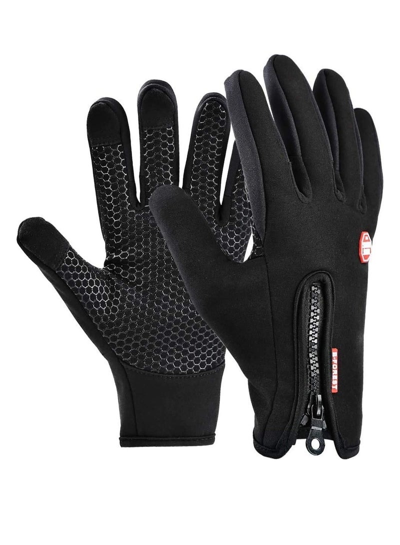 SYOSI Winter Touch Screen Warm Gloves for Cycling, Amazing Thermal Premium Thermal Windproof Gloves, Outdoor Sports, Bike Glove Bicycle Gloves Cycling Gloves Padded Bike Gloves - Image 1