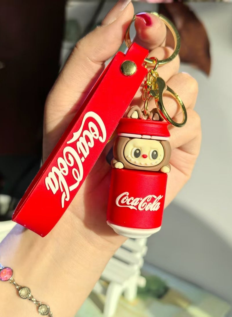 Coca-Cola Coca-Cola Key chains, cartoon bucktoothed dolls, schoolbags, pendants, car key chains, small gifts - Image 1