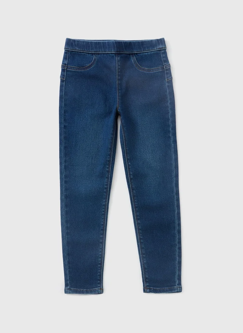 Matalan Girls Indigo Blue Dark Wash Jegging