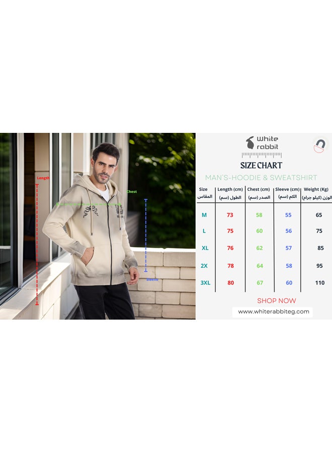 WHITE RABBIT Sandstone Zip-Up Sweatshirt - Image 5