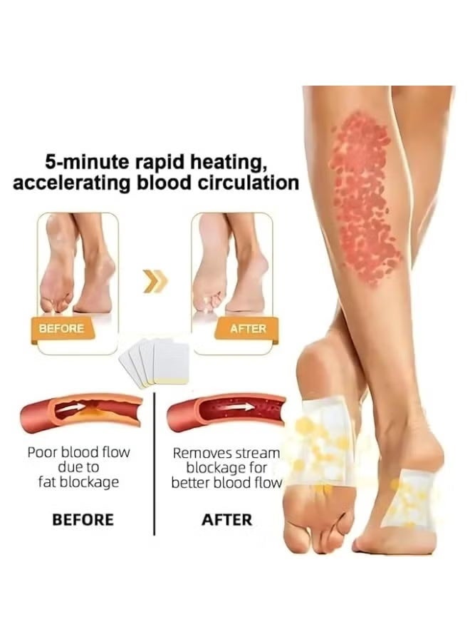 OUHOE Bee Venom Lymphatic Drainage & Slimming Foot Patches (14 Pcs), Detox Foot Patchess Bee Venom Foots Patch Pain Relief Stress Relief Sleep Patchess for Men & Women. - Image 3