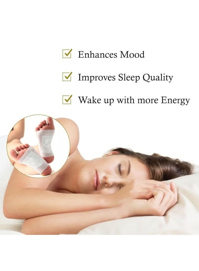OUHOE Bee Venom Lymphatic Drainage & Slimming Foot Patches (14 Pcs), Detox Foot Patchess Bee Venom Foots Patch Pain Relief Stress Relief Sleep Patchess for Men & Women. - Image 5