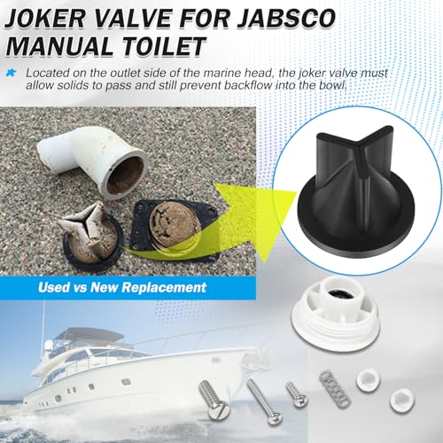 YOOWEE 290453000 Replacement for Jabsco Marine Manual Toilet Service Kit Fit for 290903000 Compact 291203000 Household Series Toilet 2008 and Up 290453000 Twist N Lock Service Kits - Image 3
