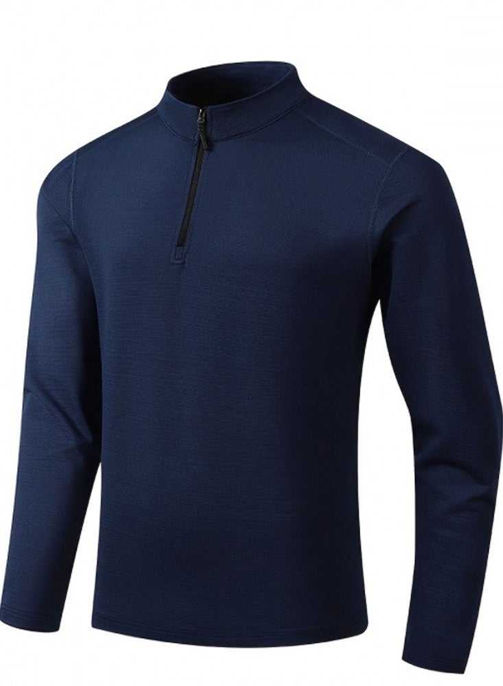 Saharafit Men's Long Sleeve T-Shirt with Quick-drying and Breathable Design Knitted Sports Fabric for Basketball and Casual Wear  - Image 1