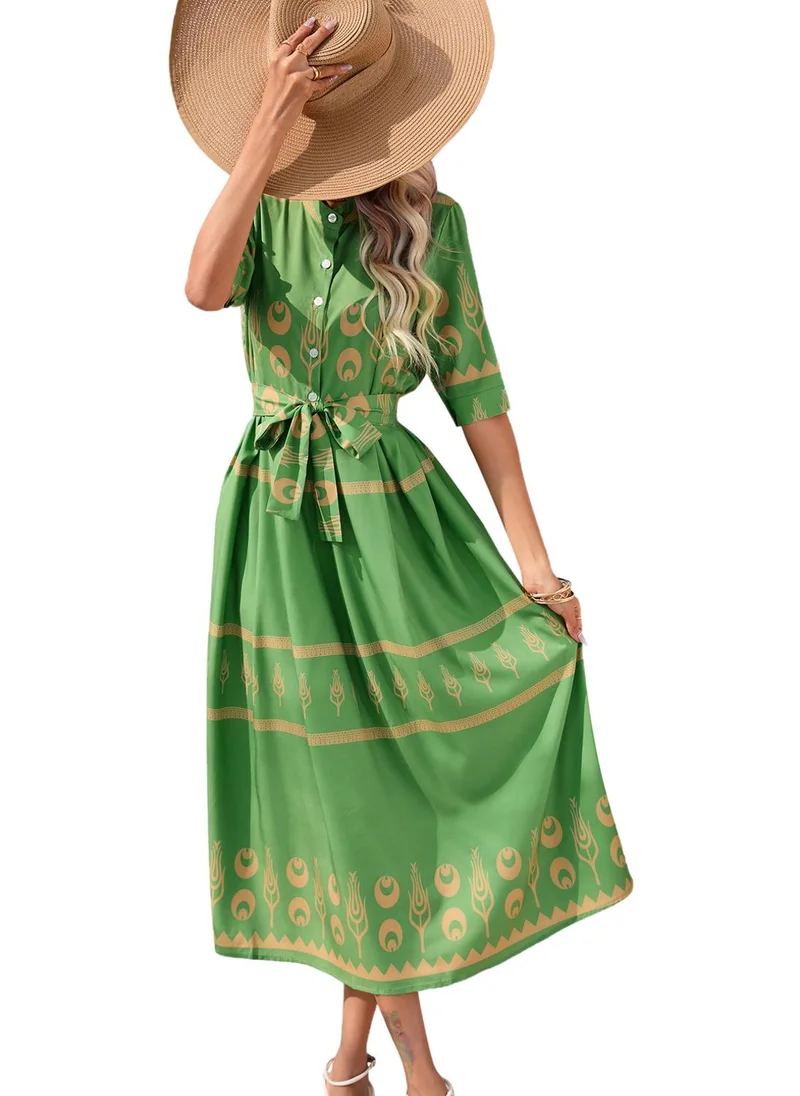 YUNIQEE Belted Midi Dress