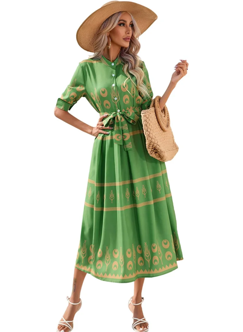 YUNIQEE Belted Midi Dress