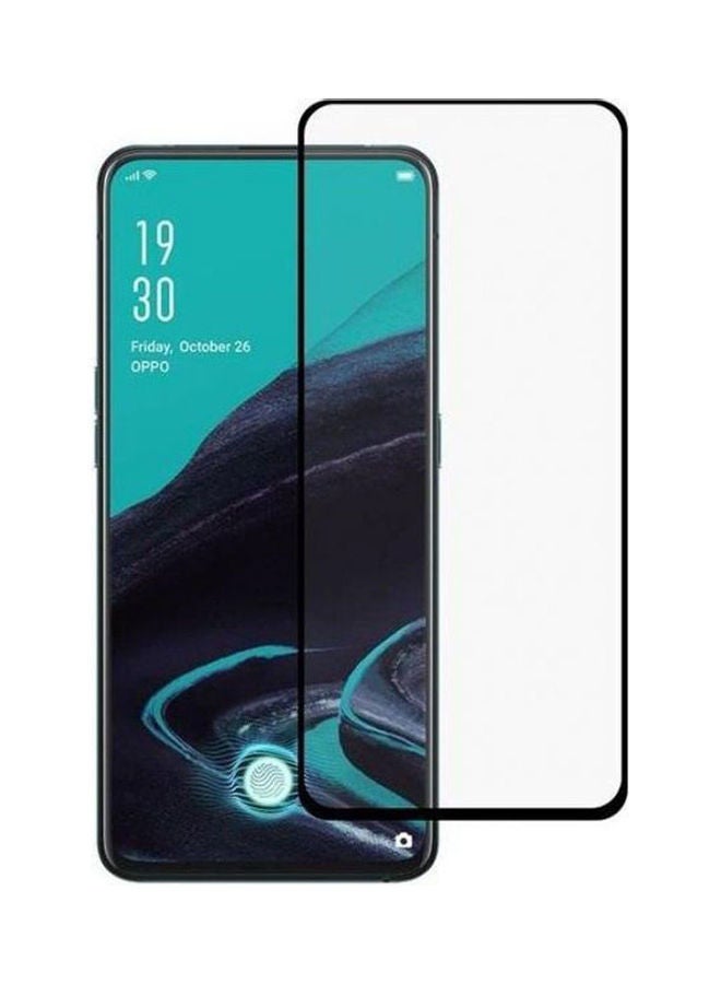 NIBEMINENT 5D Tempered Glass Screen Protector For Reno 2 Clear/Black 
