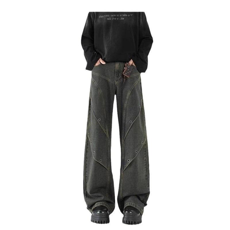 Unisex Casual Daily Denim Jeans - Image 4