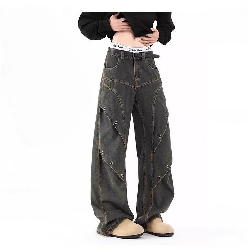 Unisex Casual Daily Denim Jeans - Image 2