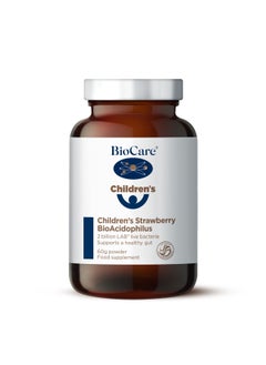 Children'S Strawberry Bioacidophilus 2 billion Lab4 Live Bacterial Support a Healthy Gut, 60g Powder Food Supplement