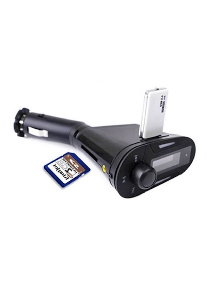 NIBEMINENT Wireless Car Mp3 Player With Remote Black/Red - Image 1