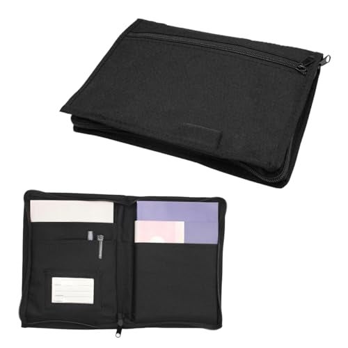 FSTURIOS Car Registration and Insurance Holder, Glove Box Compartment Document Holder Owner Manual Case, Soft Zippered Pouch Multi-Pocket Glove Bag for Auto Insurance License Cards - Image 1