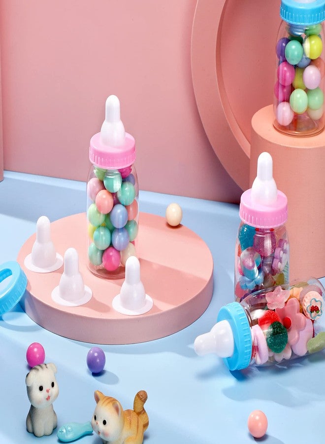 Sieral 16 Pack Candy Bottles for Baby Shower 4 Inch Mini Baby Bottle Gender Reveal Party Favors for Guests Blue Pink Candy Bottles for Boy Girl Twins Birthday Party Supplies - Image 3