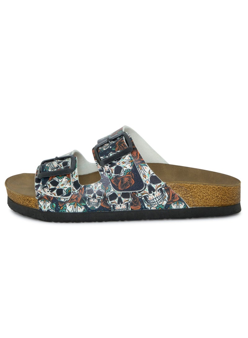 Mumka Skulls and Roses Sandals - Image 2