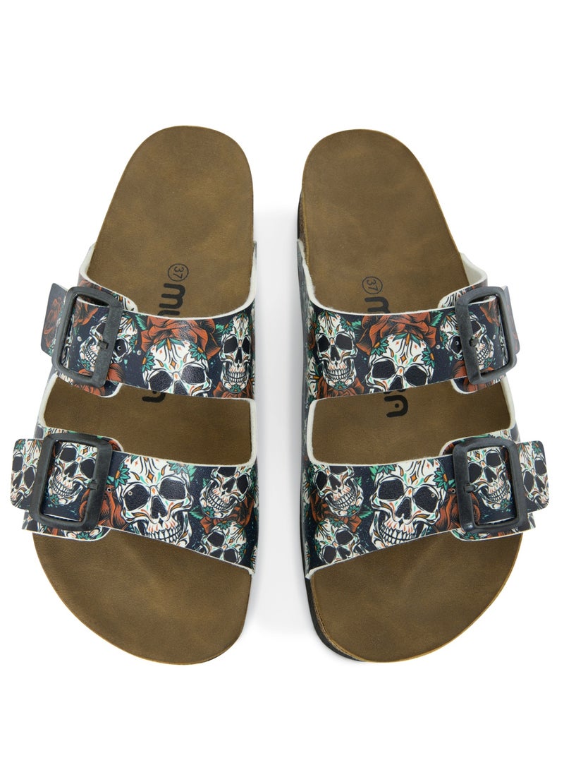Mumka Skulls and Roses Sandals - Image 3