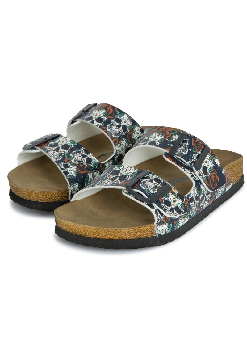 Mumka Skulls and Roses Sandals - Image 4