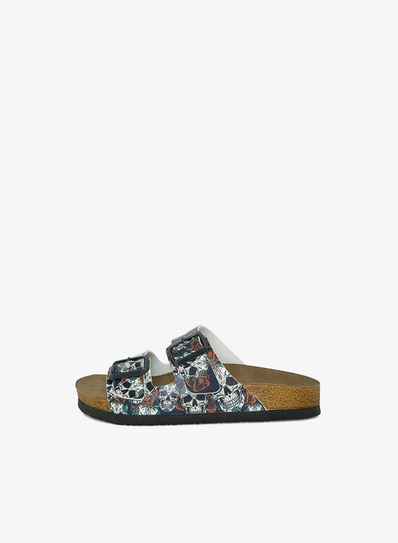 Mumka Skulls and Roses Sandals - Image 2