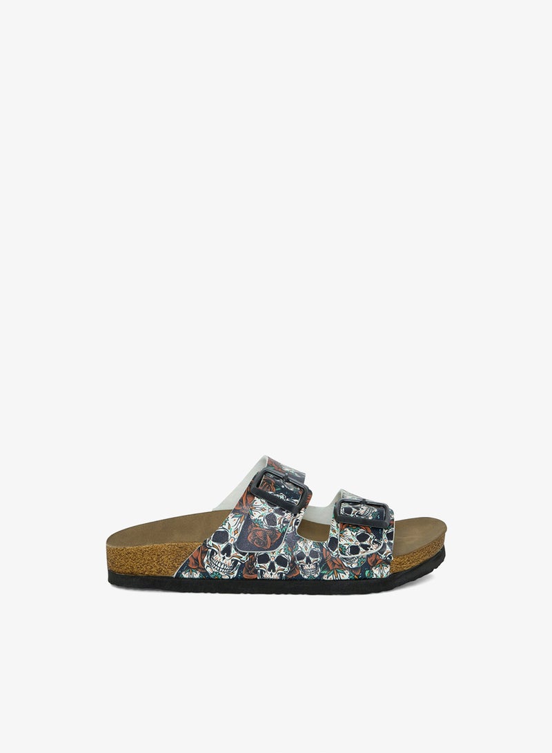 Mumka Skulls and Roses Sandals - Image 1