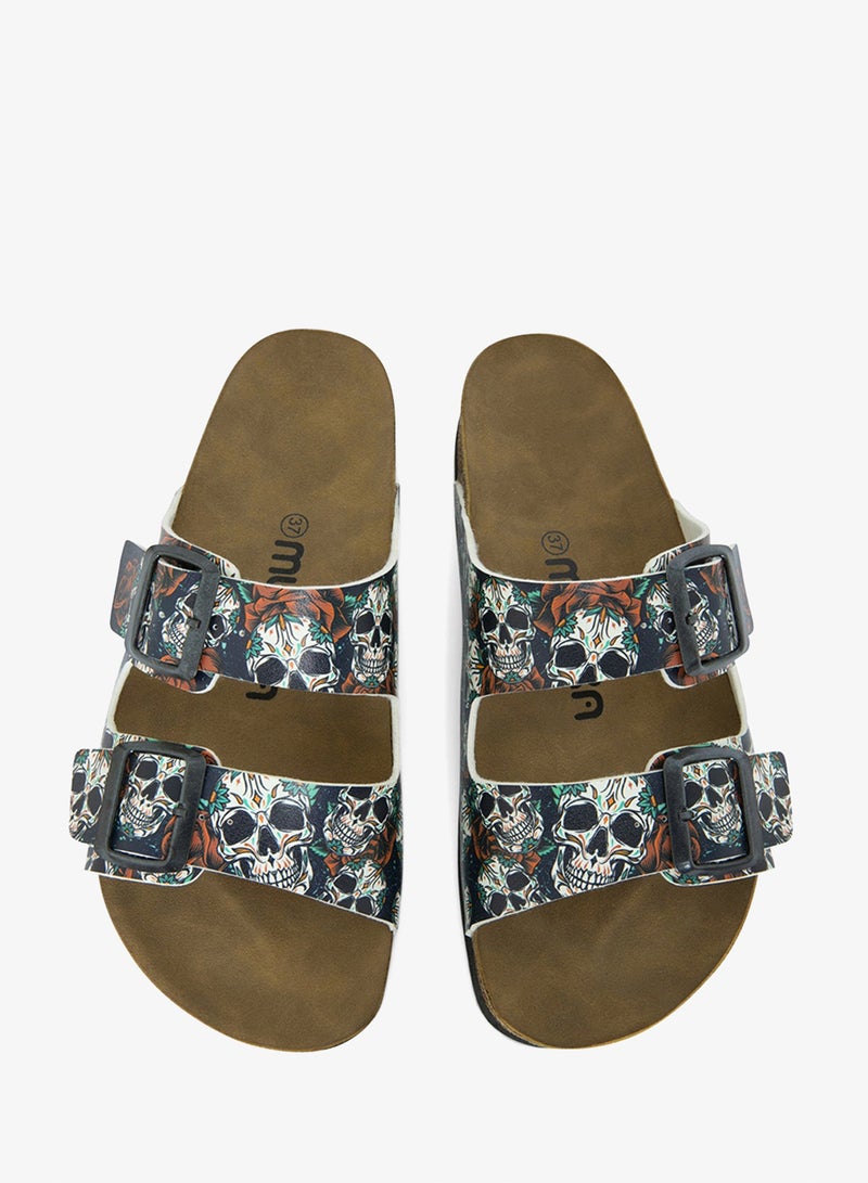 Mumka Skulls and Roses Sandals - Image 3