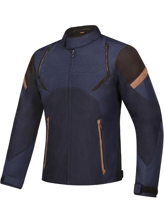 ixon جاكيت إيكزون سترايكر ريترو 2XL، أسود / بحري / بني، XXL - Image 1