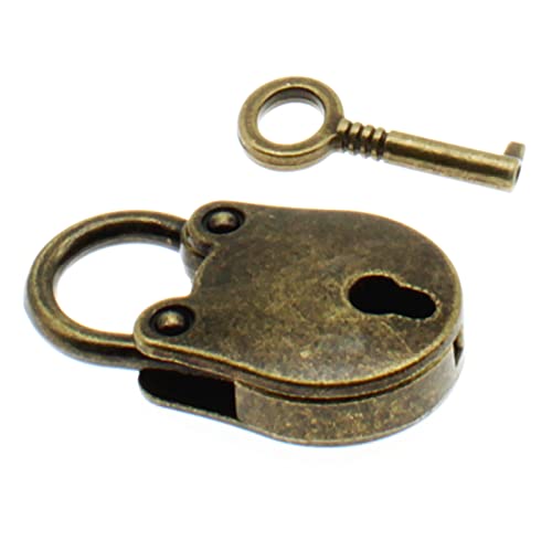 OZXNO 1PCS Vintage Mini Bear Padlock Key Lock Antique Style Small Key Lock(Bronze) - Image 5