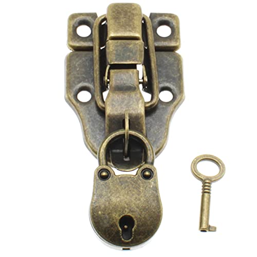 OZXNO 1PCS Vintage Mini Bear Padlock Key Lock Antique Style Small Key Lock(Bronze) - Image 4