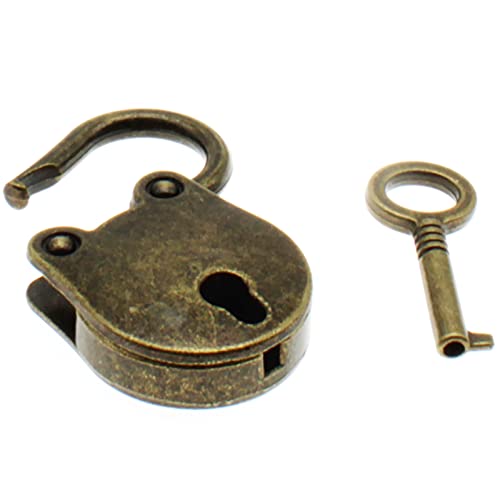 OZXNO 1PCS Vintage Mini Bear Padlock Key Lock Antique Style Small Key Lock(Bronze) - Image 2