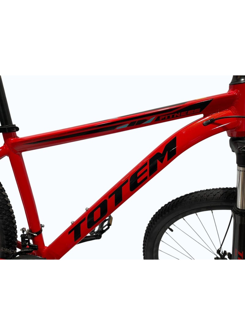 Totem Fitness 29” Mountain Bike – Aluminum Frame, Shimano 21-Speed, Front Suspension - Image 4