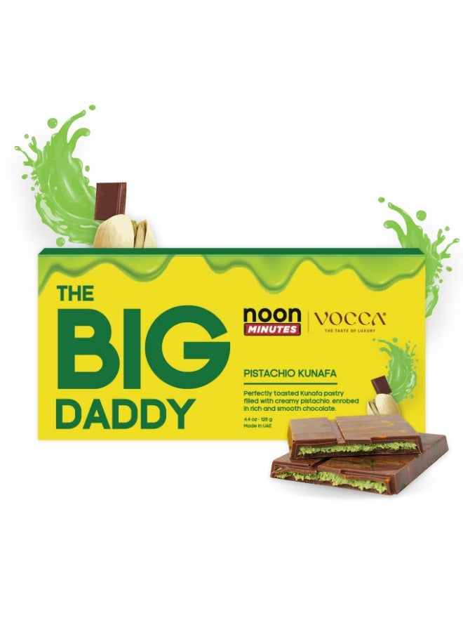 The Big Daddy Pistachio Kunafa Filled Chocolate Bar  (VOCCA) 125g - Image 2