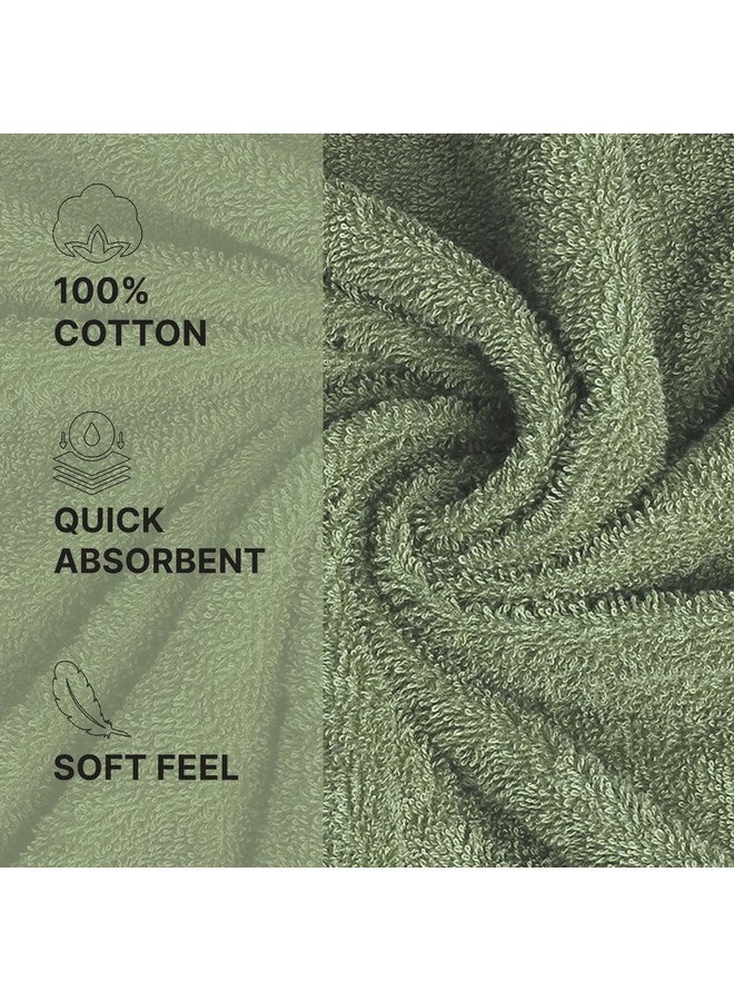 Welspun 100% Cotton Quik Dry Bath Towel | High Absorbency Super Soft, Fast Drying Towels for Bath | 380 GSM Large Size 1 Piece Bath Towel for Men and Women | Sized 70cm X 150cm Green - Image 3