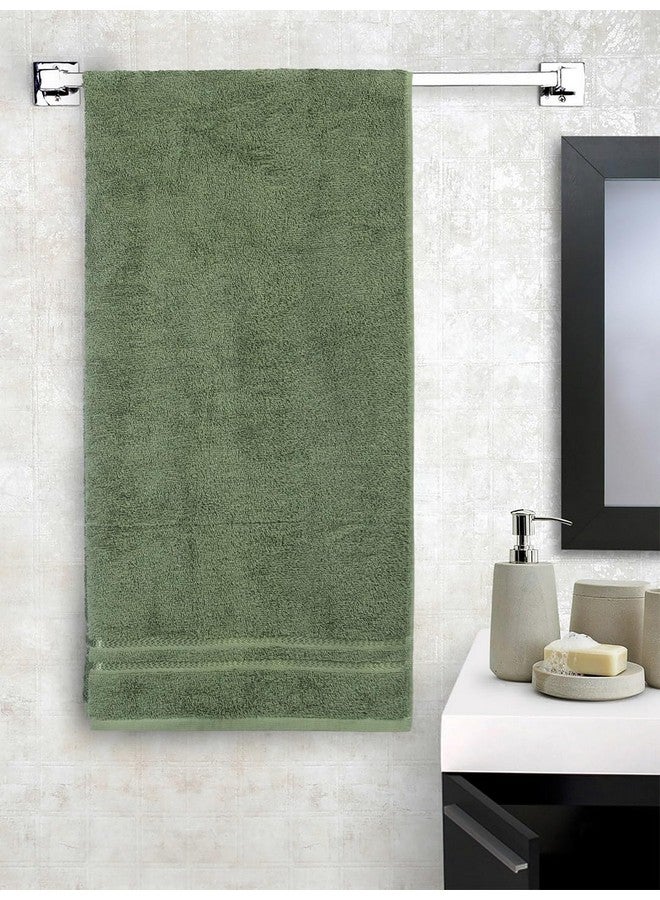 Welspun 100% Cotton Quik Dry Bath Towel | High Absorbency Super Soft, Fast Drying Towels for Bath | 380 GSM Large Size 1 Piece Bath Towel for Men and Women | Sized 70cm X 150cm Green - Image 1