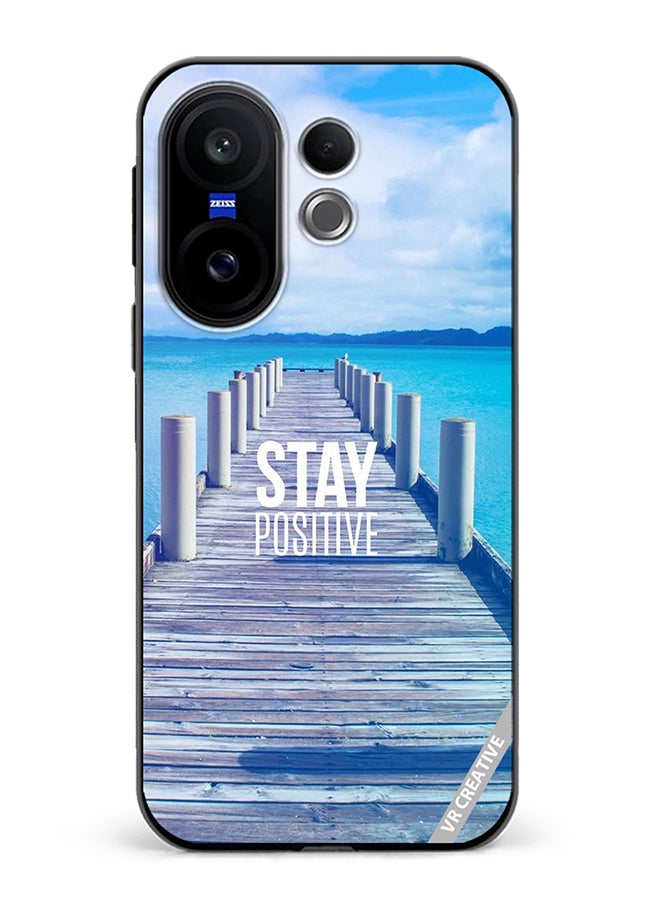 Protective Case Cover For Vivo X200 FE Stay Positive Design Multicolour