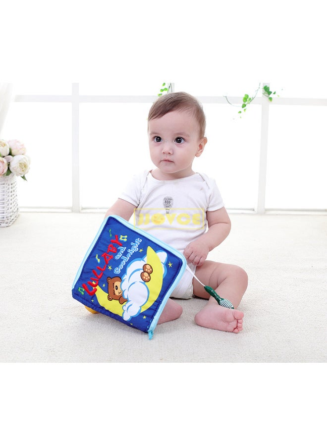 Multi-functional Flower Three-dimensional Cloth Book Baby Puzzle Cloth Book Handle Recognize Color Shape Learn Dressing-Color:Little Bear Book  - Image 1