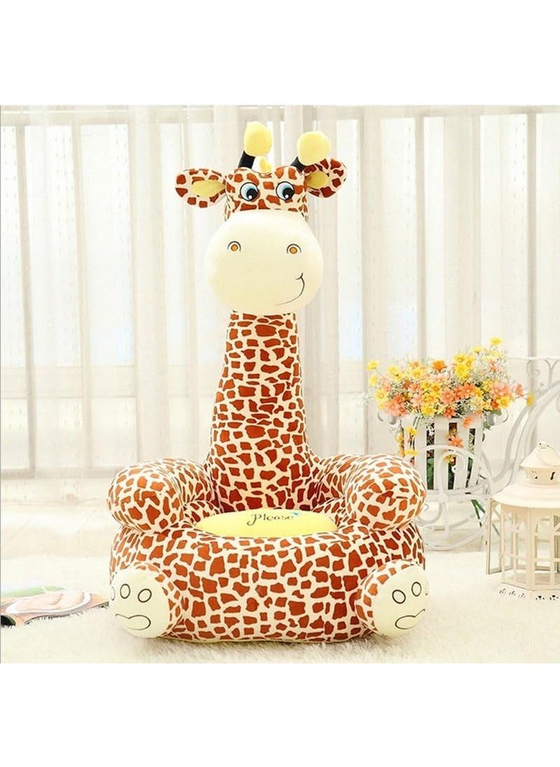 THE MODERN TREND THE MODERN TREND Delightful Giraffe Sofa for boy Birthday Gift Sofa Cushion Big Giraffe Shape Chair Siting Stool for Kids Giraffe Soft Toys 3Feet  - Image 4