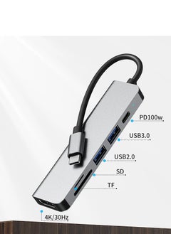 Milatech 6 in 1 USB C Hub with 100W PD Charging, Type C to HDMI 4K 30Hz Adapter, USB Hub 3.0 5Gbps Data Transfer Ports, Compatible for MacBook Pro/Air 2023 M2/M1, iPad Pro/Air, HP, Dell, ASUS, Lenovo, etc  - Image 3