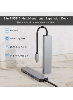 Milatech 6 in 1 USB C Hub with 100W PD Charging, Type C to HDMI 4K 30Hz Adapter, USB Hub 3.0 5Gbps Data Transfer Ports, Compatible for MacBook Pro/Air 2023 M2/M1, iPad Pro/Air, HP, Dell, ASUS, Lenovo, etc  - Image 4