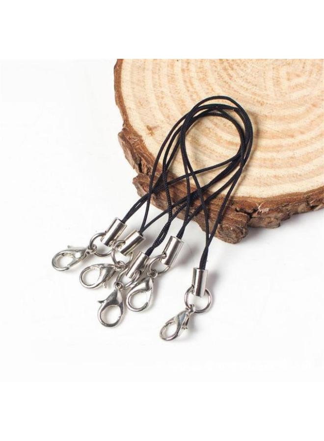 Electroplated Lobster Buckle Mobile Phone Rope Diy Handmade Accessories Mobile Phone Rope Mobile Phone Lanyard Black Rope Mobile Phone Rope Pendant Wholesale-Specifications:Red